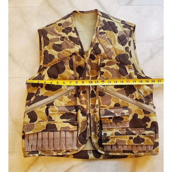VTG Mount'N Prairie Hunting Vest Mens Small Camo Front Loader Shell Holders - Picture 4 of 8